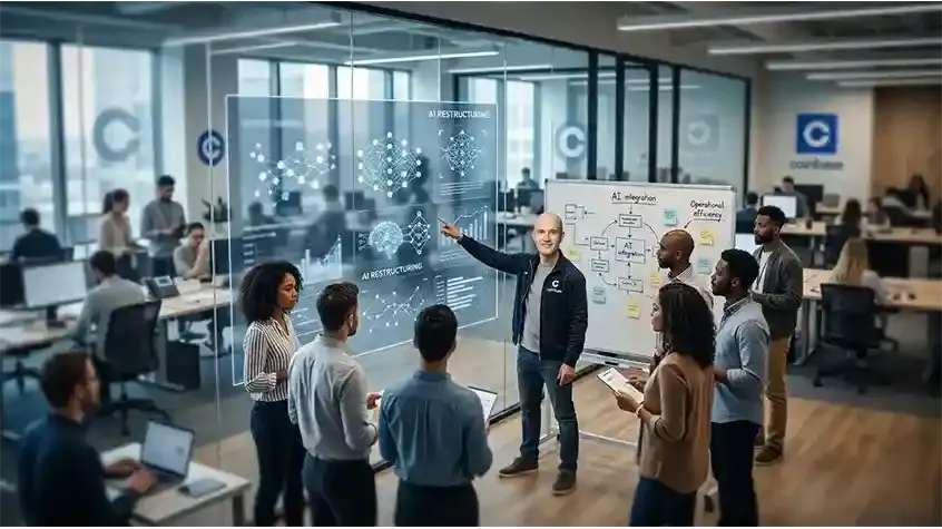 Coinbase Cuts 14% of Workforce in AI-Driven Restructuring